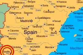 Nơi xảy ra vụ việc. (Nguồn: Maps-seville.com)