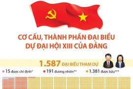 Cơ cấu, thành phần đại biểu dự Đại hội XIII của Đảng.