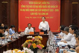 Quang cảnh buổi làm việc. (Ảnh: Thanh Bình/TTXVN)
