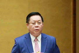 Ông Nguyễn Trọng Nghĩa, Bí thư Trung ương Đảng, Trưởng Ban Tuyên giáo Trung ương phát biểu bế mạc Hội nghị. (Ảnh: Phương Hoa/TTXVN)