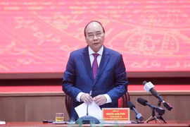 Thủ tướng Nguyễn Xuân Phúc phát biểu. (Ảnh: Thống Nhất/TTXVN)