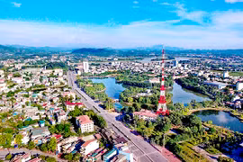 Một góc thành phố Tuyên Quang. (Nguồn: Báo Tuyên Quang)