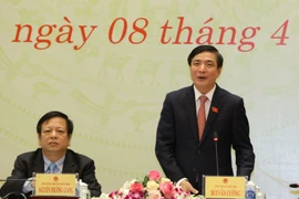 Tổng Thư ký, Chủ nhiệm Văn phòng Quốc hội Bùi Văn Cường chủ trì. (Ảnh: Văn Điệp/TTXVN)
