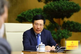 Phó Thủ tướng Thường trực Phạm Bình Minh phát biểu. (Ảnh: Nguyễn Điệp/TTXVN)