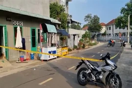 Hiện trường vụ án. (Ảnh: Đậu Tất Thành/TTXVN)