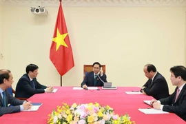 Thủ tướng Chính phủ Phạm Minh Chính và các đại biểu. (Ảnh: Thống Nhất/TTXVN)