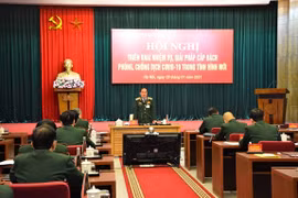 Thượng tướng Trần Đơn chủ trì Hội nghị. (Nguồn: Qdnd.vn)