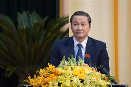 Ông Đỗ Minh Tuấn, Phó Bí thư Tỉnh ủy, Chủ tịch Ủy ban Nhân dân tỉnh Thanh Hóa nhiệm kỳ 2016-2021. (Ảnh: Hoa Mai/TTXVN)
