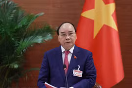 Thủ tướng Nguyễn Xuân Phúc phát biểu chỉ đạo tại phiên họp Thường trực Chính phủ với Ban Chỉ đạo Quốc gia phòng chống dịch COVID 19 chiều 29/1. (Ảnh: Thống Nhất/TTXVN)
