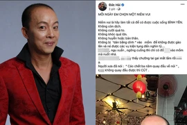Status trên trang Facebook của nghệ sỹ Đức Hải.