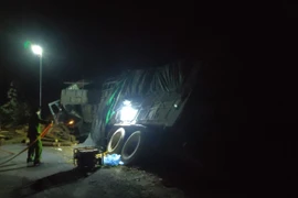 Hiện trường vụ tai nạn. (Ảnh: Cục CSGT cung cấp)