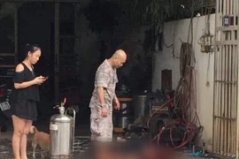 Hiện trường xảy ra vụ nổ. (Nguồn: Giadinh.net.vn)