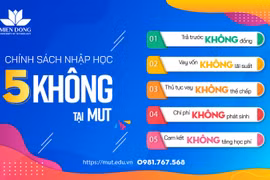 Chính sách nhập học 5 không tại MUT. 