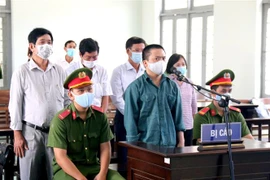 Các bị cáo tại phiên tòa. (Ảnh: Nguyễn Thanh/TTXVN)