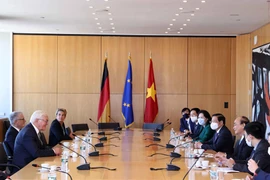 Quang cảnh cuộc gặp. (Ảnh: Thống Nhất/TTXVN)