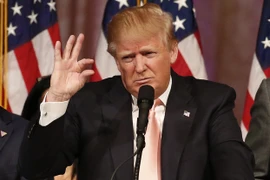 Ứng viên đảng Cộng hòa Donald Trump phát biểu trong cuộc họp báo ở West Palm Beach, Florida, Mỹ ngày 15/3. (Nguồn: AFP/TTXVN)