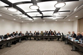 Toàn cảnh cuộc đàm phán ngày 14/3. (Nguồn: AFP/TTXVN)