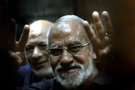 Thủ lĩnh tổ chức Anh em Hồi giáo (MB) Mohamed Badie tại một phiên tòa ở thủ đô Cairo, Ai Cập ngày 8/5/2014. (Nguồn: AFP/TTXVN)