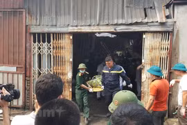 Vụ cháy nhà xưởng tại phường Trung Văn, quận Nam Từ Liêm, Hà Nội đã khiến 8 người tử vong. (Ảnh: Sơn Bách/Vietnam+)
