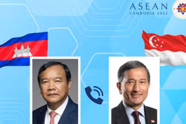 Campuchia và Singapore cam kết củng cố vai trò trung tâm của ASEAN
