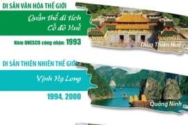 [Infographics] 8 di sản văn hóa và thiên nhiên thế giới tại Việt Nam