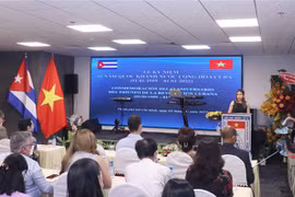 Quang cảnh buổi gặp mặt. (Ảnh: Xuân Khu/TTXVN)