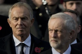 Cựu Thủ tướng Anh Tony Blair (trái) trong một sự kiện ở thủ đô London. (Nguồn: AFP/TTXVN)