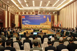 Hội nghị Viện trưởng Viện Kiểm sát, Viện Công tố các nước ASEAN-Trung Quốc lần thứ 10. (Ảnh: Phạm Kiên/Vietnam+)