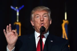 Ông Donald Trump trong một chiến dịch vận động tranh cử ở Bedford, New Hampshire. (Nguồn: AFP/TTXVN)
