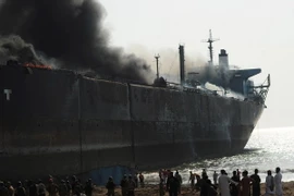 Hiện trường vụ nổ. (Nguồn: AFP/TTXVN)