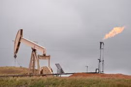 Máy bơm dầu ở Williston, Bắc Dakota, Mỹ. (Nguồn: AFP/TTXVN)
