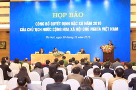 Toàn cảnh họp báo. (Ảnh: Doãn Tấn/TTXVN)
