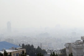 Khói mù bao phủ thủ đô Tehran ngày 13/11. (Nguồn: EPA/TTXVN)