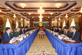 Toàn cảnh hội đàm. (Ảnh: Trí Dũng/TTXVN)