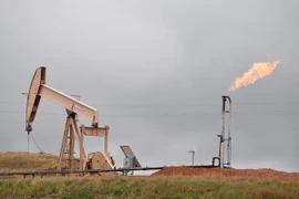 Máy bơm dầu ở Williston, Bắc Dakota, Mỹ. (Nguồn: AFP/TTXVN)