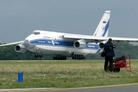 Máy bay vận tải Antonov 124 của công ty Volga-Dnepr. (Nguồn: AFP/TTXVN)