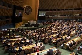 Cuộc họp của Đại hội đồng Liên hợp quốc ở New York, Mỹ. (Ảnh: AFP/TTXVN)