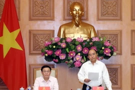 Thủ tướng Nguyễn Xuân Phúc phát biểu. (Ảnh: Thống Nhất/TTXVN)