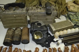 Tang vật trong một vụ vận chuyển trái phép tại sân bay Tân Sơn Nhất. (Ảnh: Hoàng Hải/TTXVN)