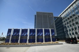 Trụ sở NATO tại Brussels, Bỉ ngày 19/4. (Ảnh: AFP/ TTXVN)