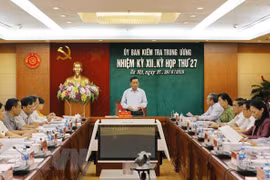 Ông Trần Cẩm Tú, Bí thư Trung ương Đảng, Chủ nhiệm Ủy ban Kiểm tra Trung ương chủ trì kỳ họp. (Ảnh: Phương Hoa/TTXVN)