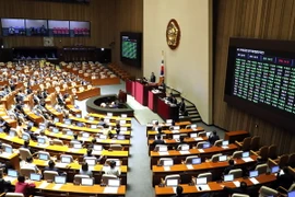 Toàn cảnh phiên họp của Quốc hội Hàn Quốc ở Seoul ngày 28/5. (Nguồn: YONHAP/ TTXVN)