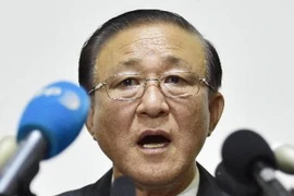 Đại sứ Triều Tiên tại Trung Quốc Ji Jae Ryong trong một cuộc họp báo tại Bắc Kinh. (Nguồn: Kyodo/ TTXVN)