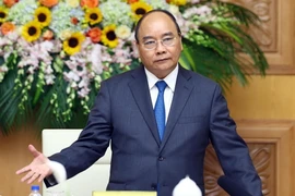 Thủ tướng Nguyễn Xuân Phúc phát biểu kết luận. (Ảnh: Thống Nhất/TTXVN)