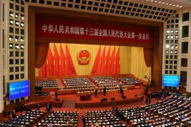 Kỳ họp thứ nhất Quốc hội Trung Quốc Khóa XIII. (Ảnh: Vĩnh Hà/TTXVN)