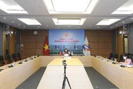 Toàn cảnh Ủy viên Thường trực Ủy ban Đối ngoại của Quốc hội Lê Thu Hà đóng góp ý kiến tại Phiên toàn thể 3. (Nguồn: Quochoi.vn)