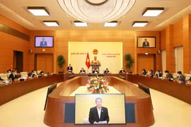 Ủy ban Thường vụ Quốc hội cho ý kiến về dự thảo Nghị quyết thí điểm một số cơ chế, chính sách đặc thù phát triển thành phố Cần Thơ. (Ảnh: Phương Hoa/TTXVN)