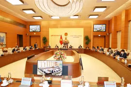 Quang cảnh phiên họp của Ủy ban Thường vụ Quốc hội. (Ảnh: Phương Hoa/TTXVN)