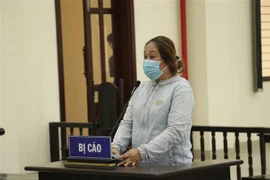 Bị cáo Châu Vinh Hóa bị tòa tuyên phạt 2 năm tù, cho hưởng án treo. (Ảnh: Bùi Giang/TTXVN)