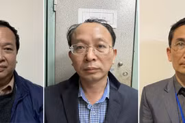 Các bị can lần lượt: Nguyễn Minh Tuấn; Nguyễn Nam Liên; Trịnh Thanh Hùng. (Nguồn: mps.gov.vn)